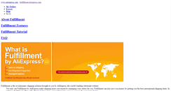 Desktop Screenshot of fulfillment.aliexpress.com