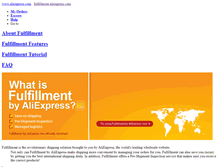 Tablet Screenshot of fulfillment.aliexpress.com